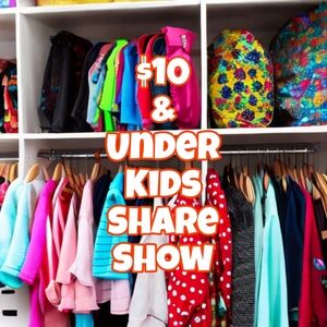 Like this listing to be notified of the $10 & Under Kids Share Show